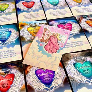 Angel Heart Messages Oracle Deck | Numerology | Blessings | 53 Cards | NEW